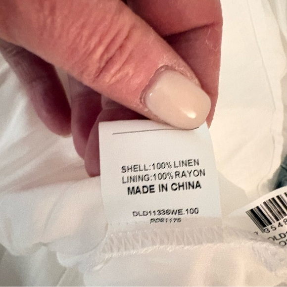 DISSH White Mini Dress with Puff Sleeves - Picture 6 of 7